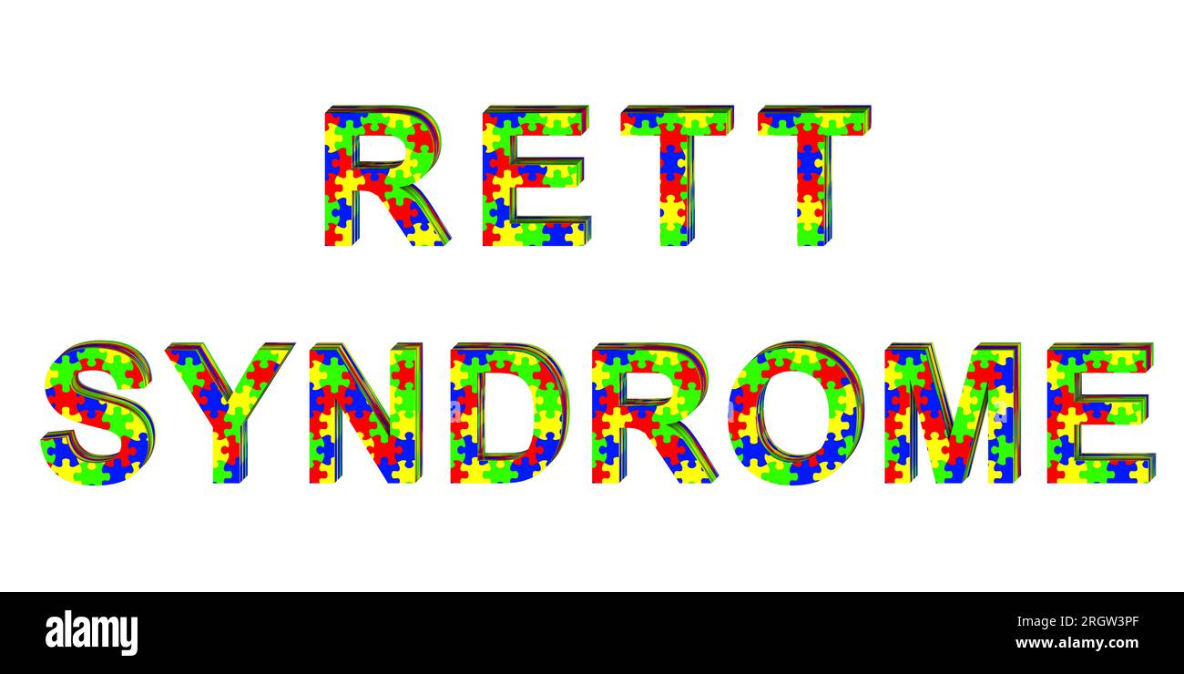 Rett-Syndrom, konzeptionelle Illustration Stockfoto