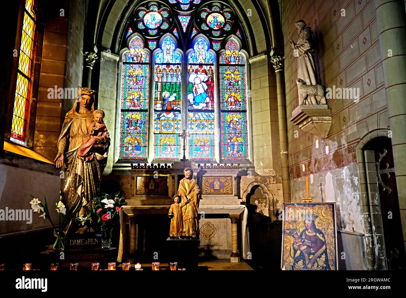 Notre Dame en Saint Melaine in Rennes, Frankreich Stockfoto