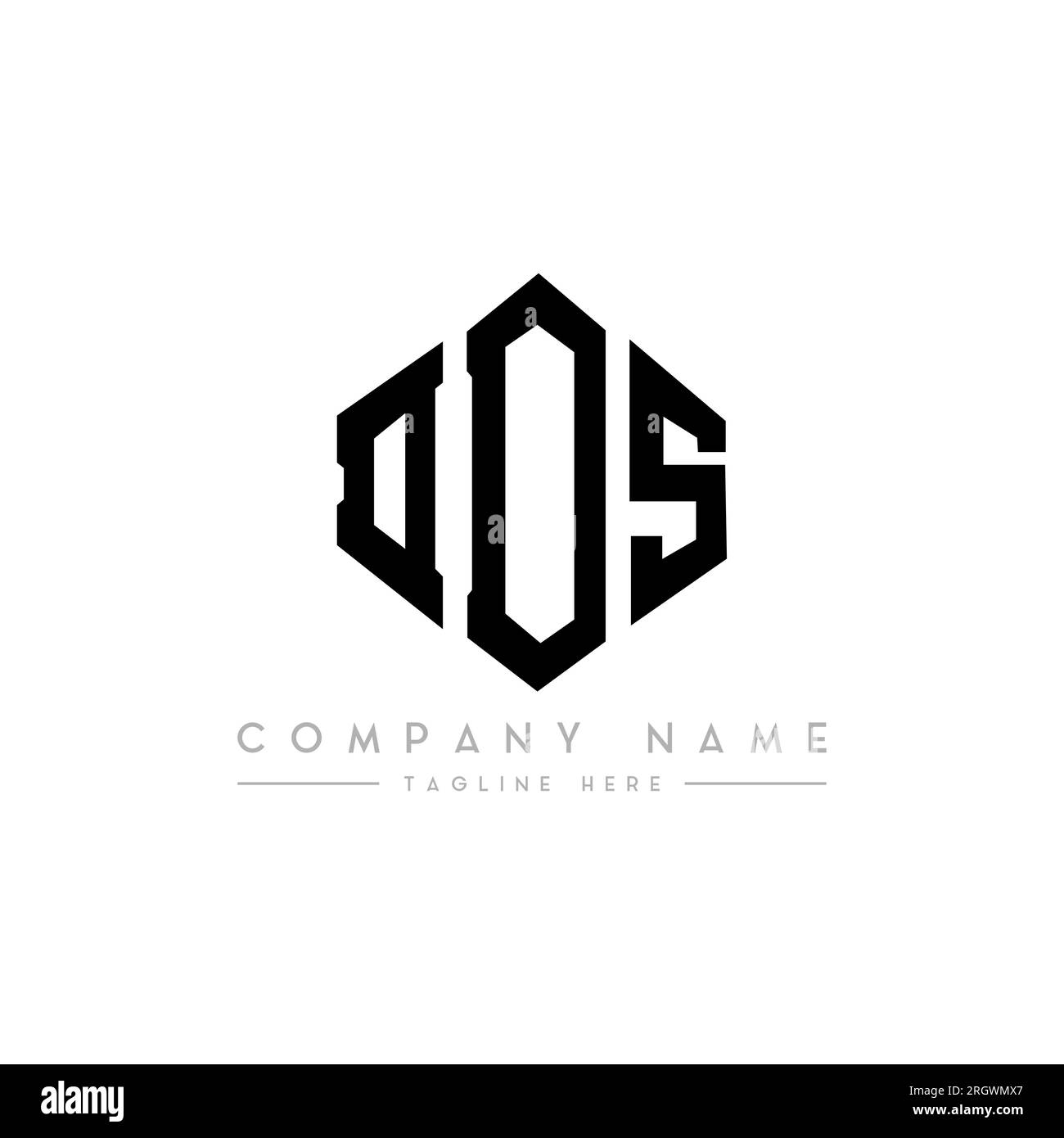 DDS-Logo in Polygonform. DDS-Polygon- und würfelförmiges Logo. DDS sechseckige Vektor-Logo-Vorlage in Weiß und Schwarz. DDS Monogr Stock Vektor