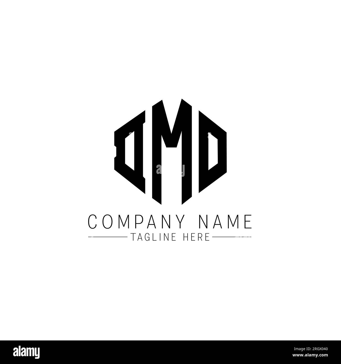 DMOLogo in Polygonform. DMOPolygon und würfelförmiges Logo
