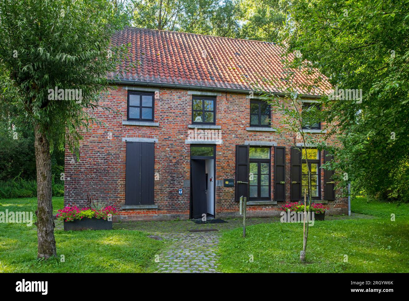 Maison Van Gogh / Vincent Van Gogh House in der Borinage, Museum im Dorf Cuesmes, nahe Mons / Bergen, Provinz Hennegau, Wallonien, Belgien Stockfoto