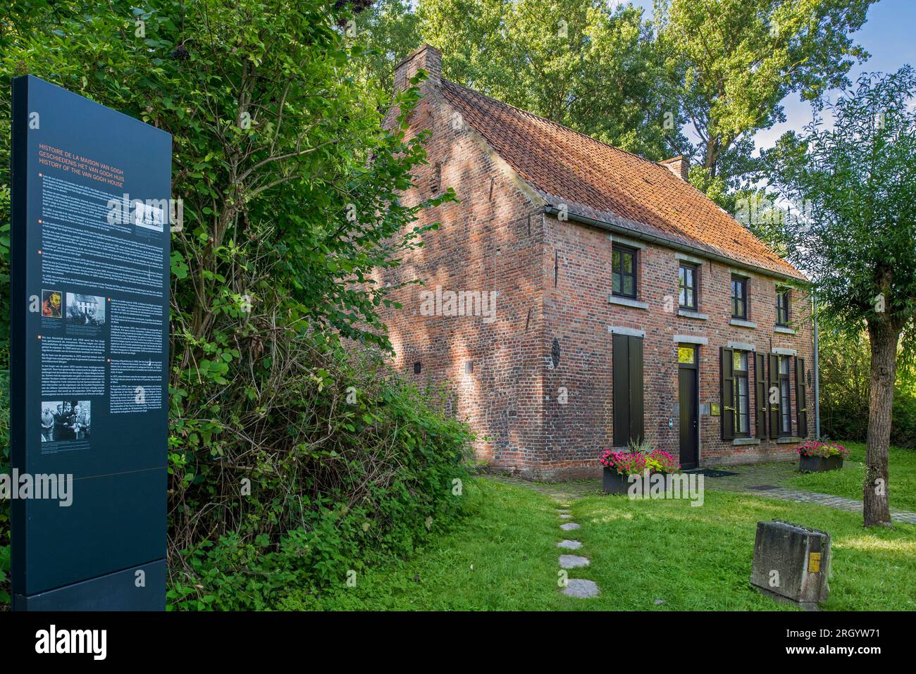 Maison Van Gogh / Vincent Van Gogh House in der Borinage, Museum im Dorf Cuesmes, nahe Mons / Bergen, Provinz Hennegau, Wallonien, Belgien Stockfoto