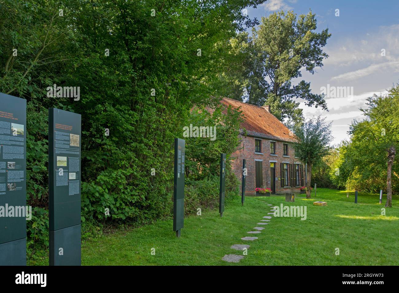 Maison Van Gogh / Vincent Van Gogh House in der Borinage, Museum im Dorf Cuesmes, nahe Mons / Bergen, Provinz Hennegau, Wallonien, Belgien Stockfoto