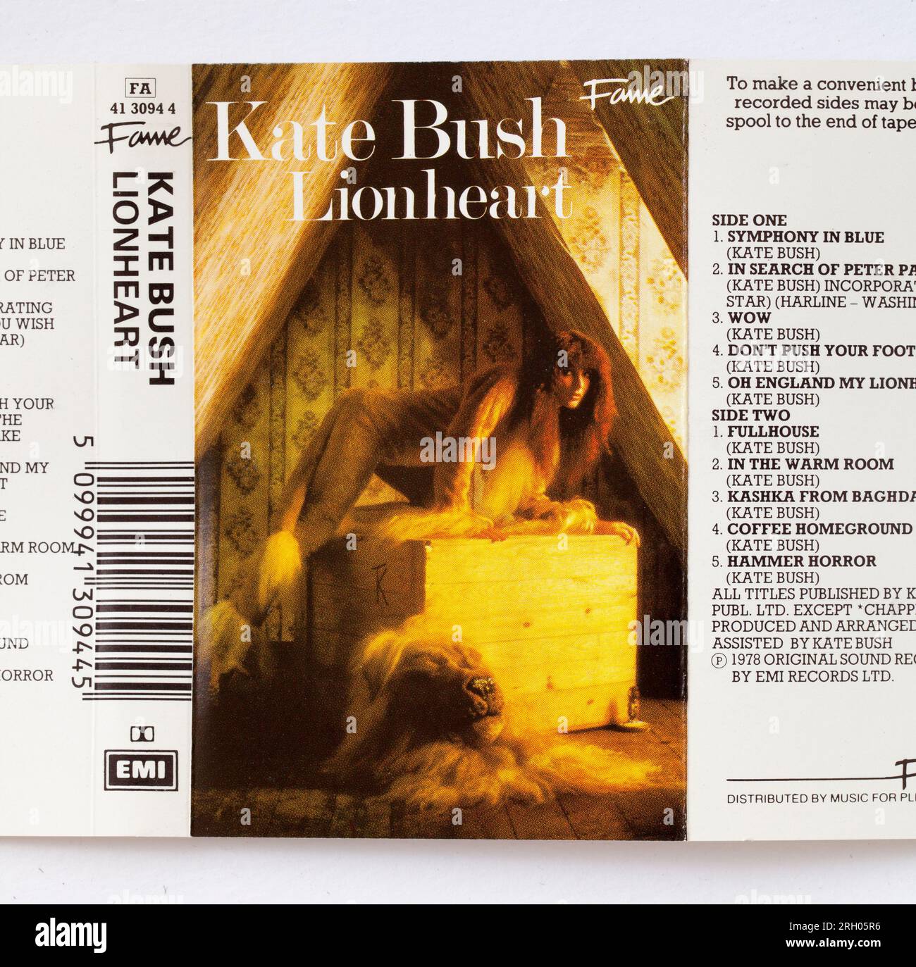Kate Bush LIONHEART Audio-Musikkassette Stockfoto