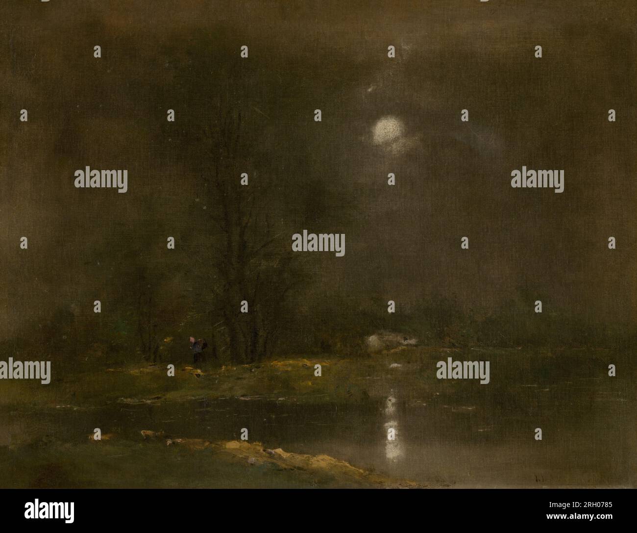 Q104170877 zwischen 1885 und 1895 von László Mednyánszky Stockfoto