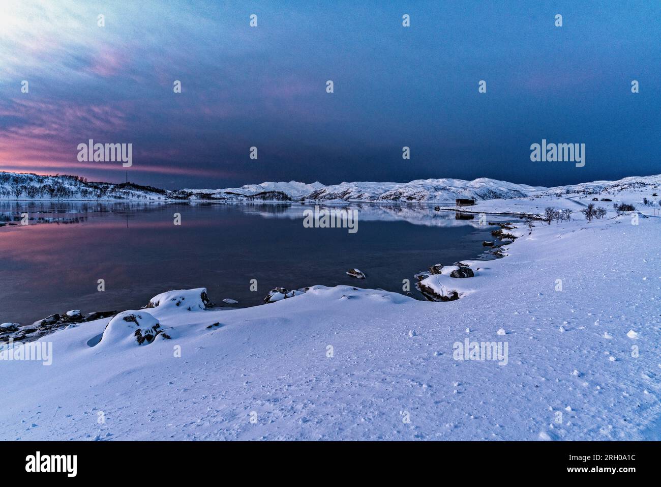 Naturlandschaft von Tromso, Norwegen im Winter Stockfoto