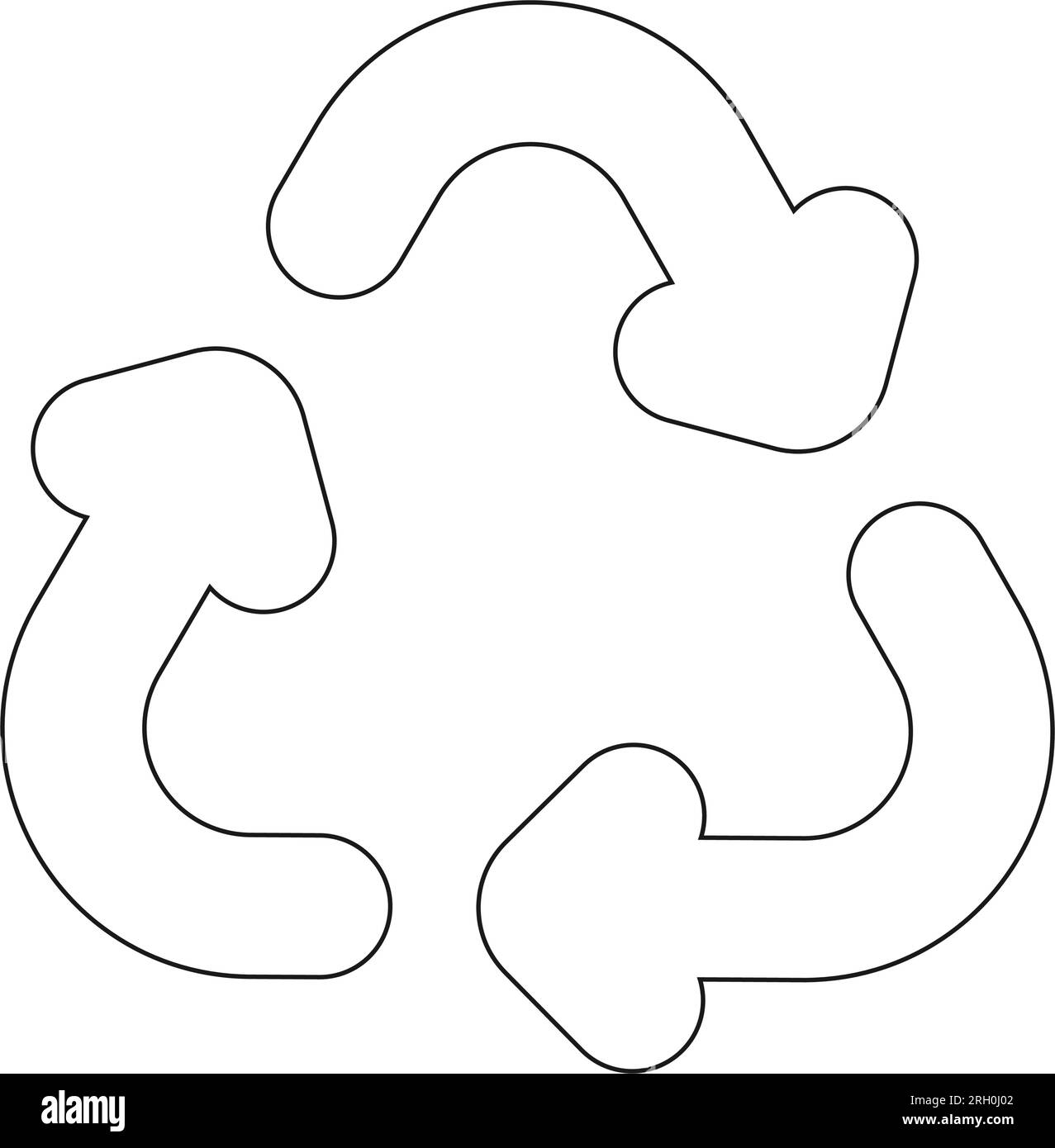 Design zur Wiederverwertung von Symbolvektoren Stock Vektor