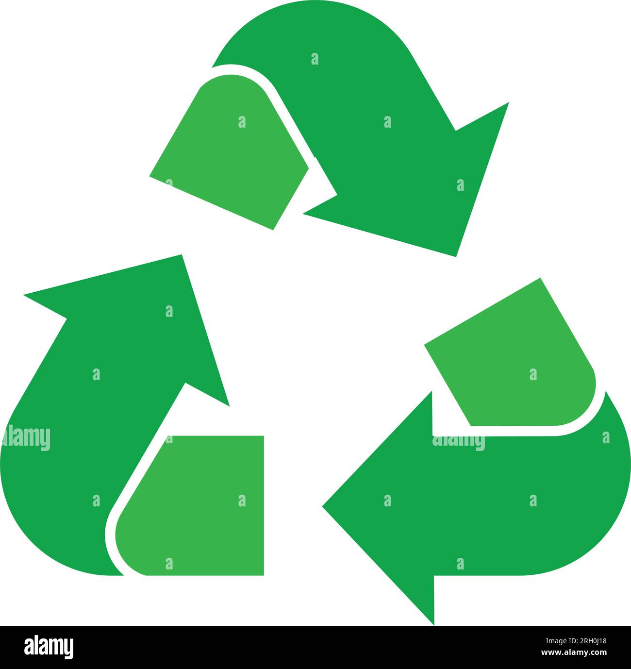 Design zur Wiederverwertung von Symbolvektoren Stock Vektor