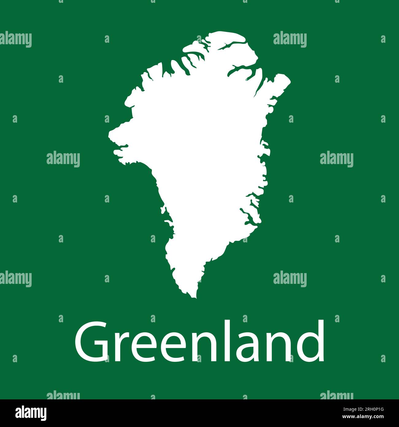 Design der Vektordarstellung für grönland-Kartensymbole Stock Vektor