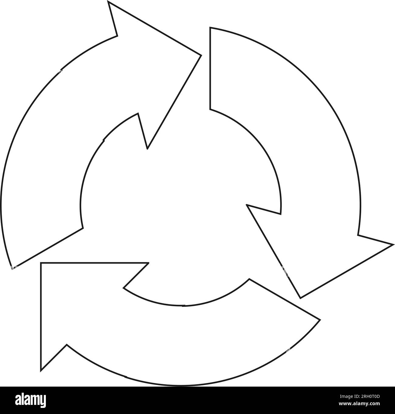 Design zur Wiederverwertung von Symbolvektoren Stock Vektor