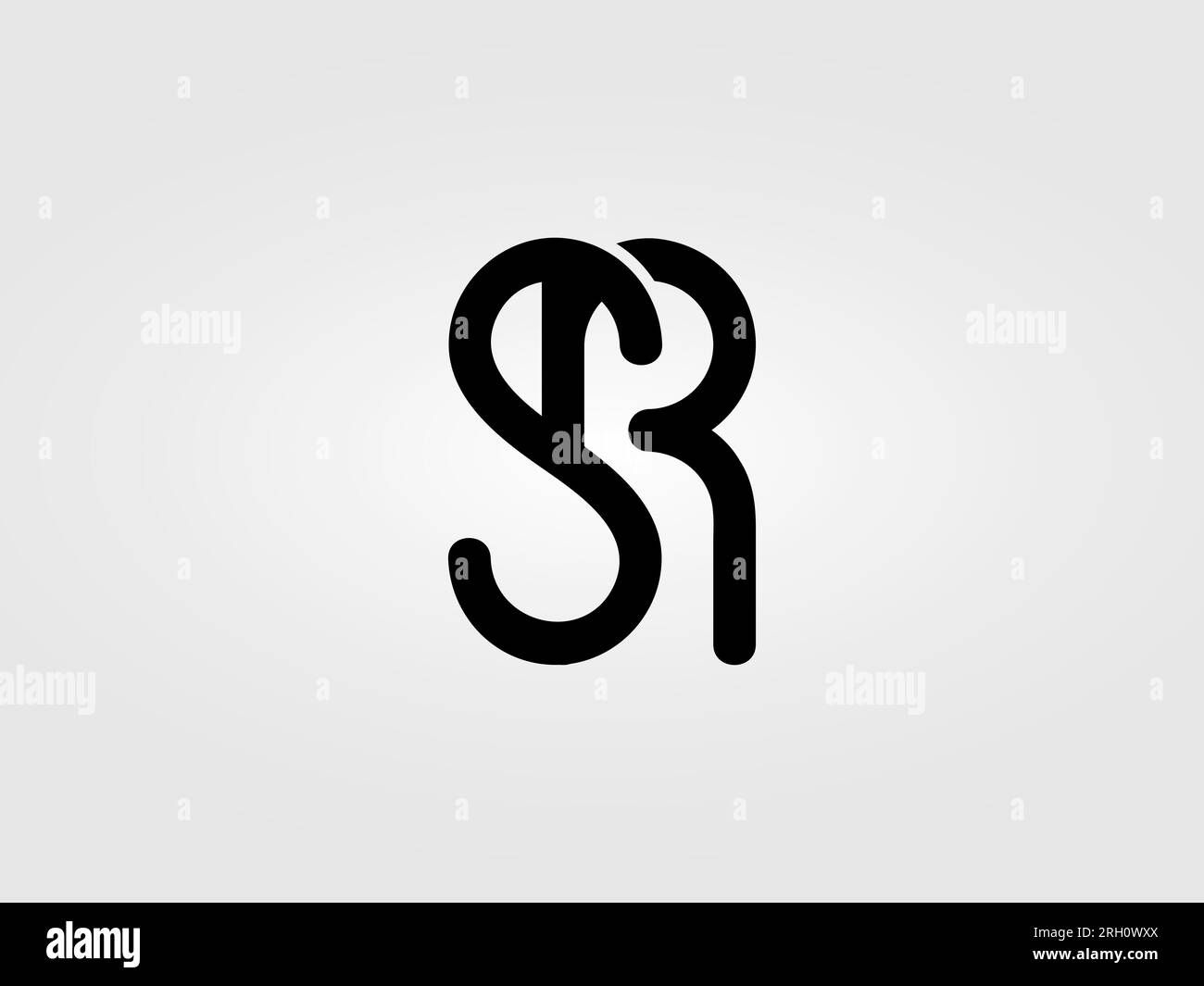 Ursprüngliche SR Letter Logo Design Vector Template. Monogramm, Buchstabe SR Logo-Design Stock Vektor