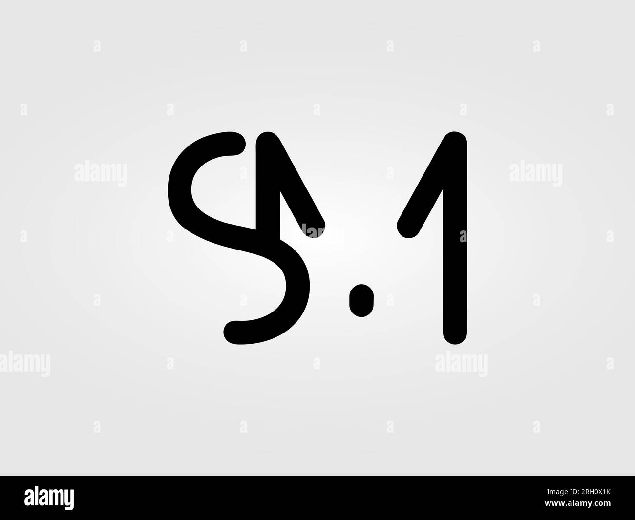 Ursprüngliche Logodesign-Vektorvorlage für SM Letter. Monogramm, Buchstabe SM Logo-Design Stock Vektor