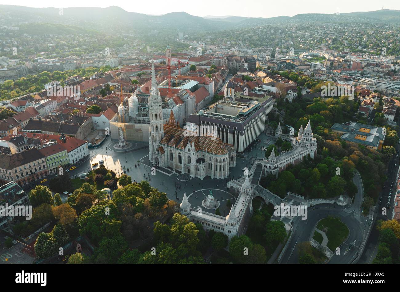 Luftaufnahme von Budapest Stockfoto