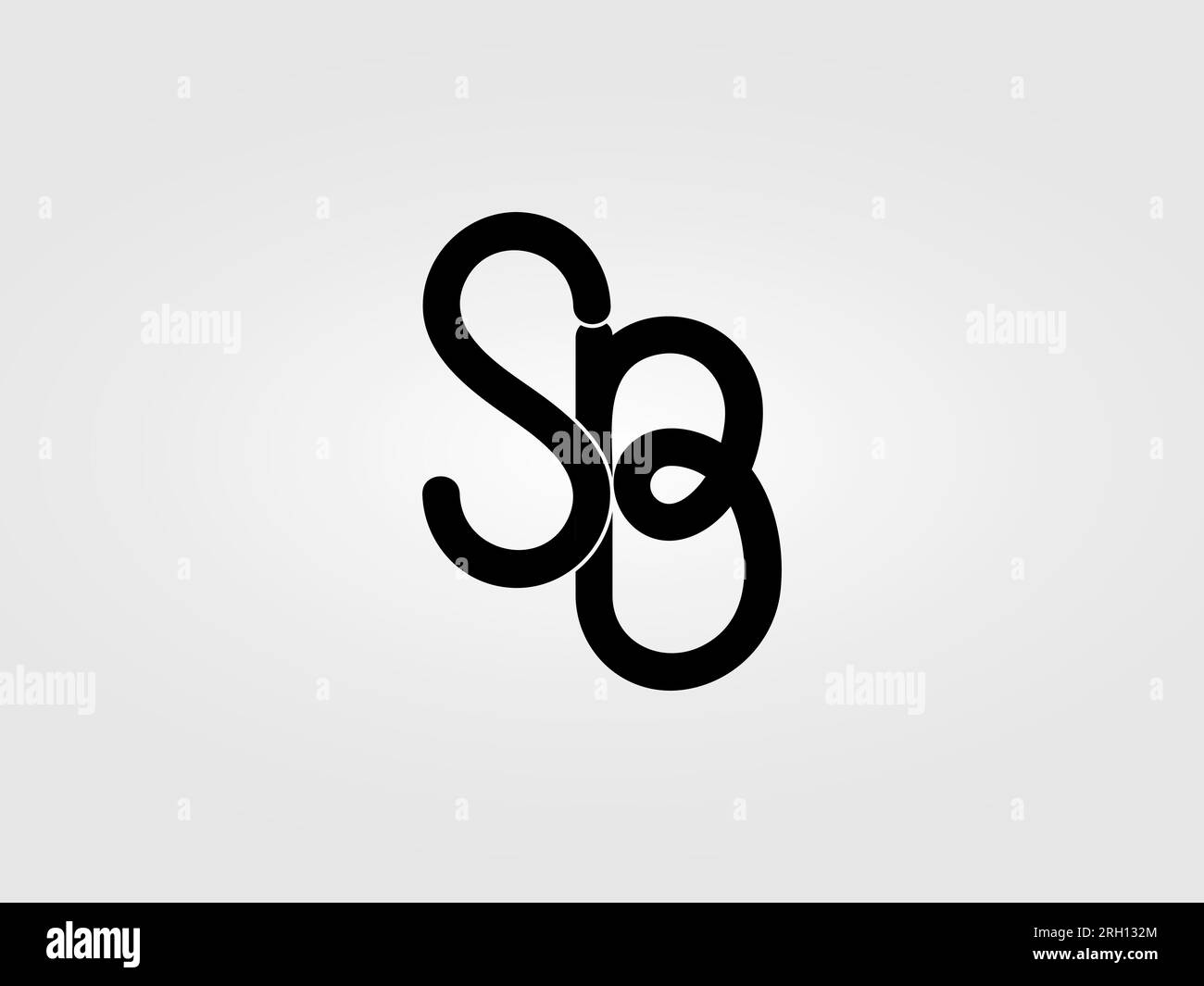 Erste SB Letter Logo-Design-Vektorvorlage. Monogramm, Schriftzeichen SB Logo Design Stock Vektor