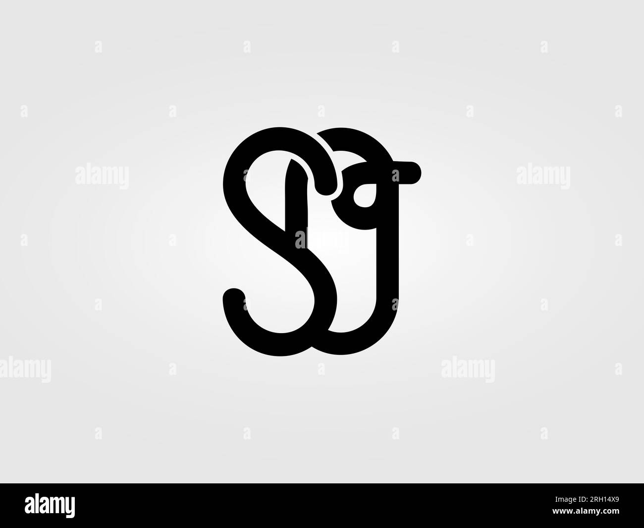 Ursprüngliche SO,SQ Letter Logo-Design-Vektorvorlage. Monogramm, Schriftzeichen SO, SQ Logo-Design Stock Vektor