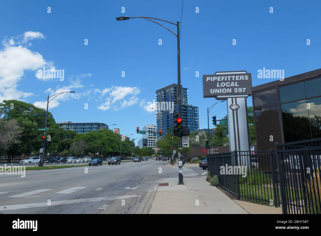 Pipefitters Local Union 597 Hall, Chicago, Illinois. Stockfoto