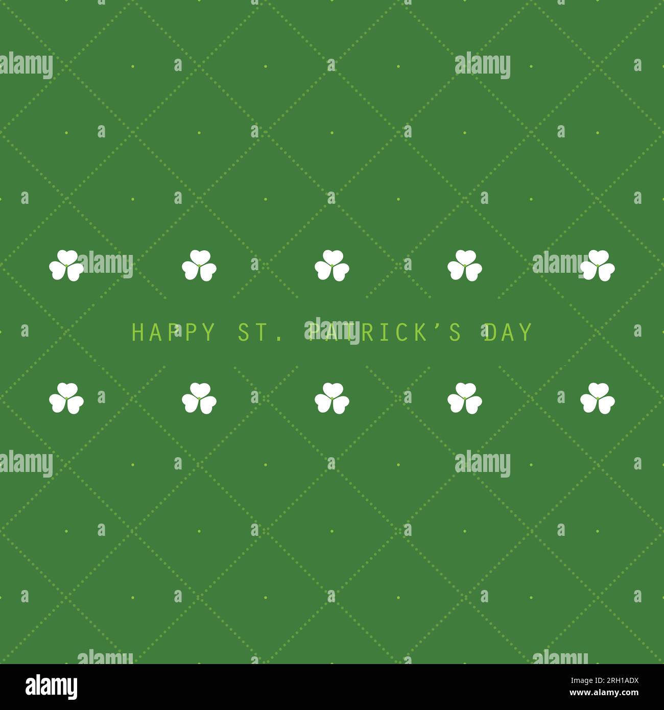 Be Lucky, Saint Patrick's Day Card oder Hintergrund, Vektor-Design-Vorlage Stock Vektor