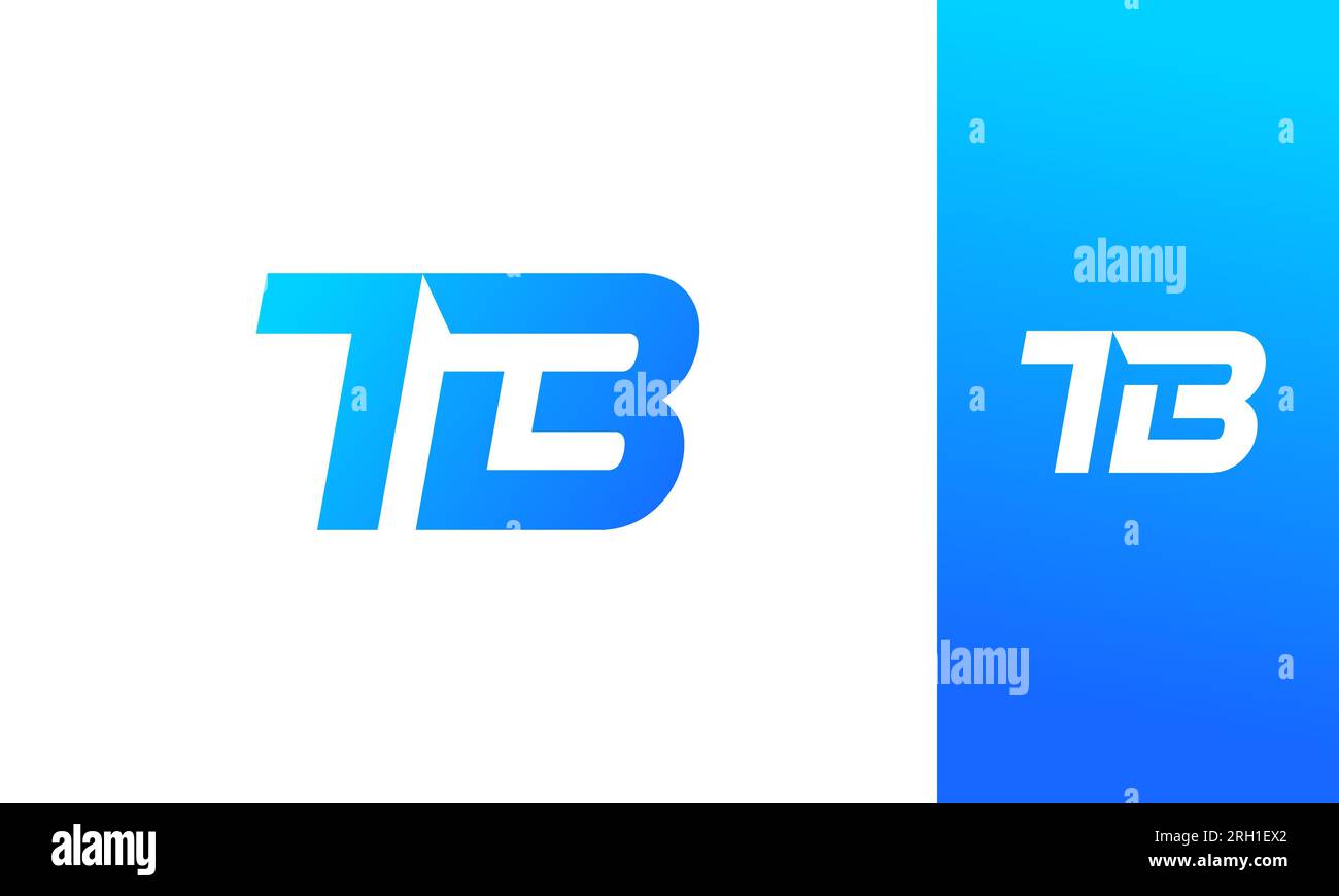 TB-Logo-Design mit Buchstabe . Creative Briefen TB Logo Design Vector Template. Anfängliches Design des TB-Logos Stock Vektor