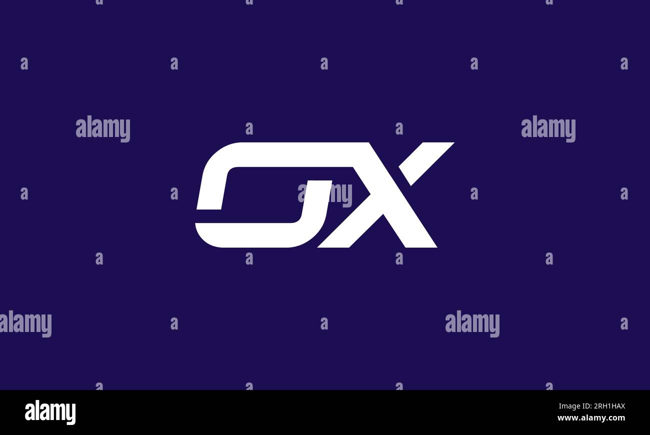 Modernes „Letter OX“- oder „XO“-Logo. Einfacher und moderner Stil. vektordarstellung Stock Vektor