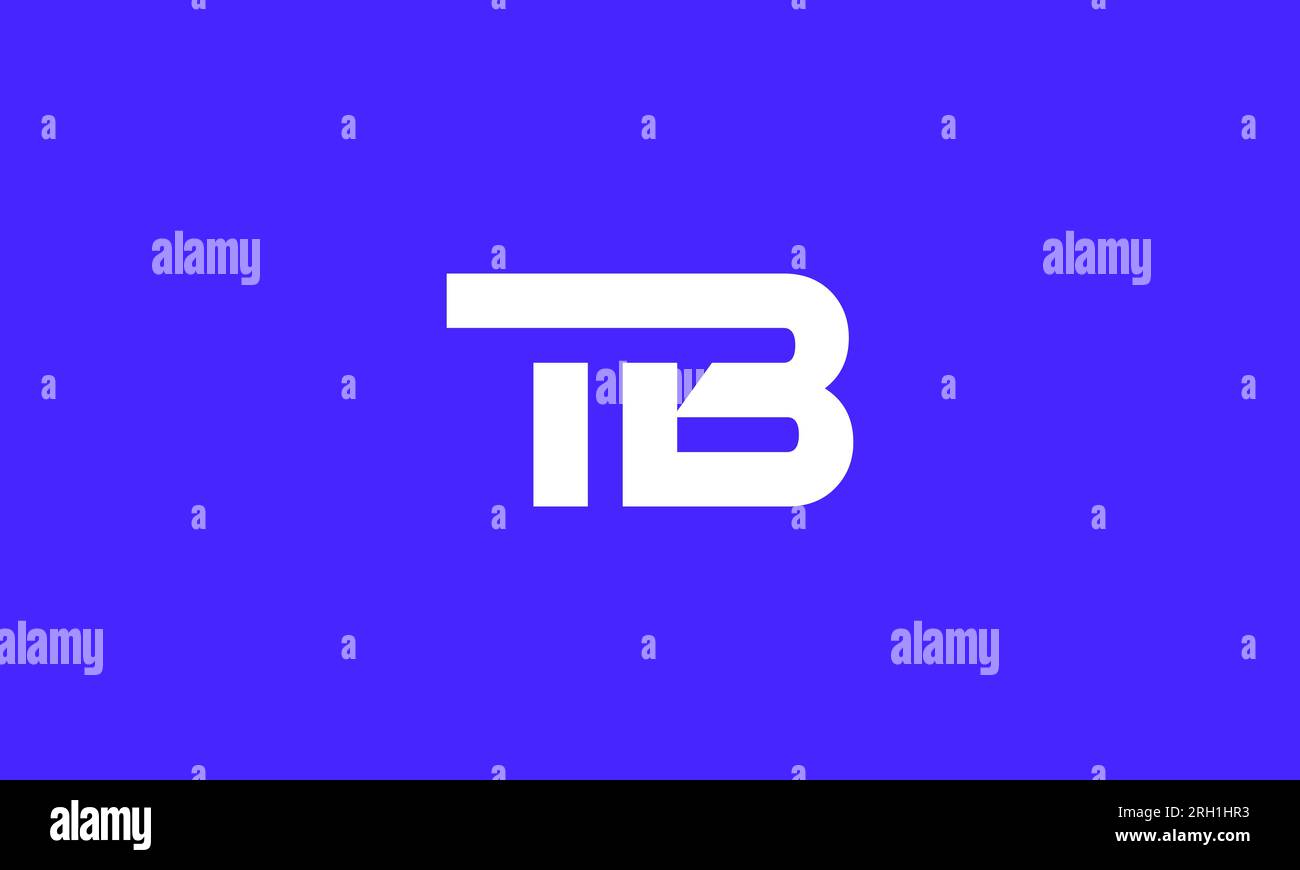 TB-Logo-Design mit Buchstabe . Creative Briefen TB Logo Design Vector Template. Anfängliches Design des TB-Logos Stock Vektor