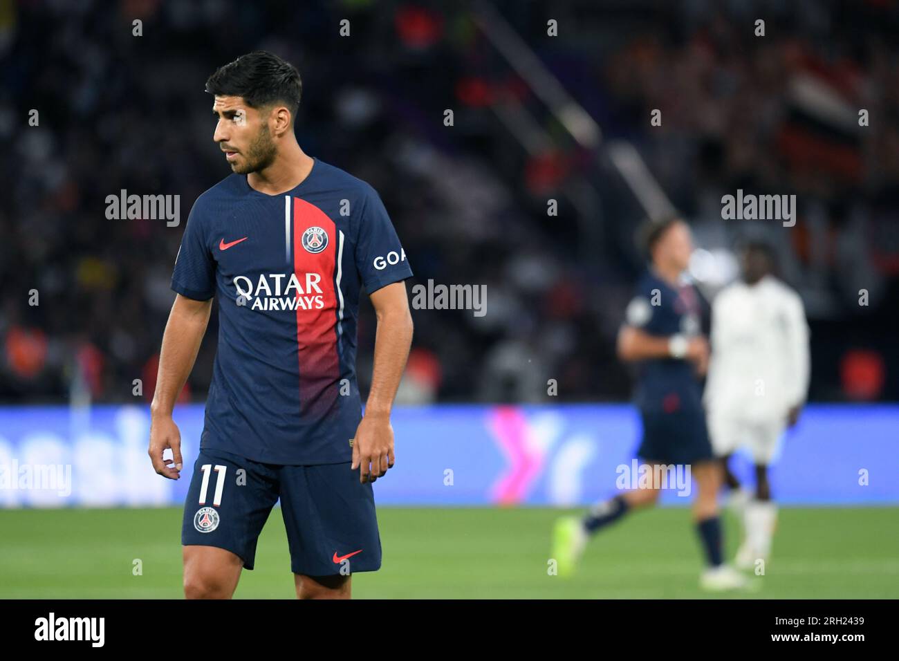 Paris, Frankreich. 12. Aug. 2023. Julien Mattia/Le Pictorium - PSG gegen FC Lorient - 12/08/2023 - Frankreich/Ile-de-France (Region)/Paris - während des Spiels Ligue 1 zwischen PSG und FC Lorient im Prinzenpark am 12. August 2023. Kredit: LE PICTORIUM/Alamy Live News Stockfoto