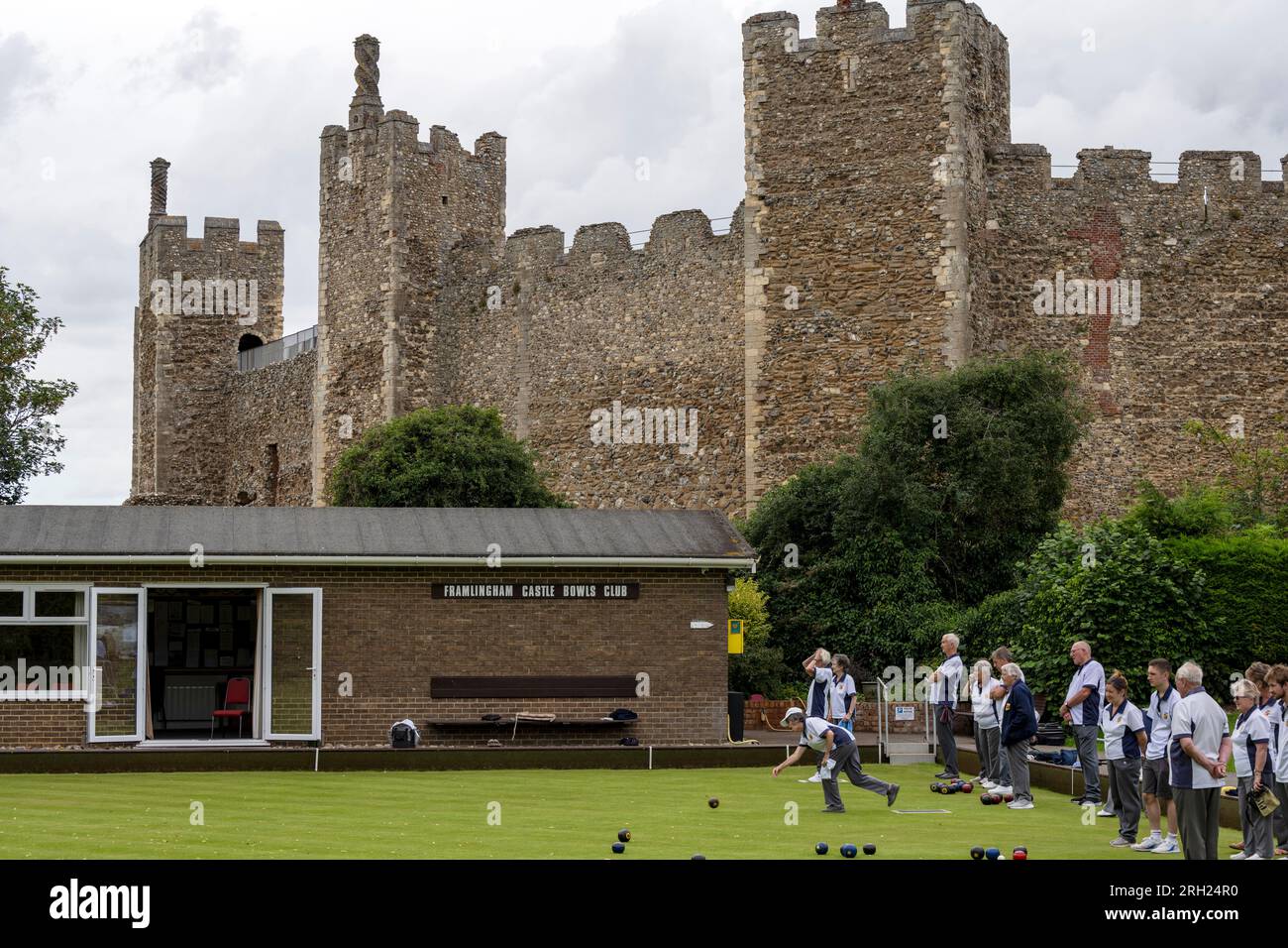 Framlingham Bowls Club Suffolk Stockfoto