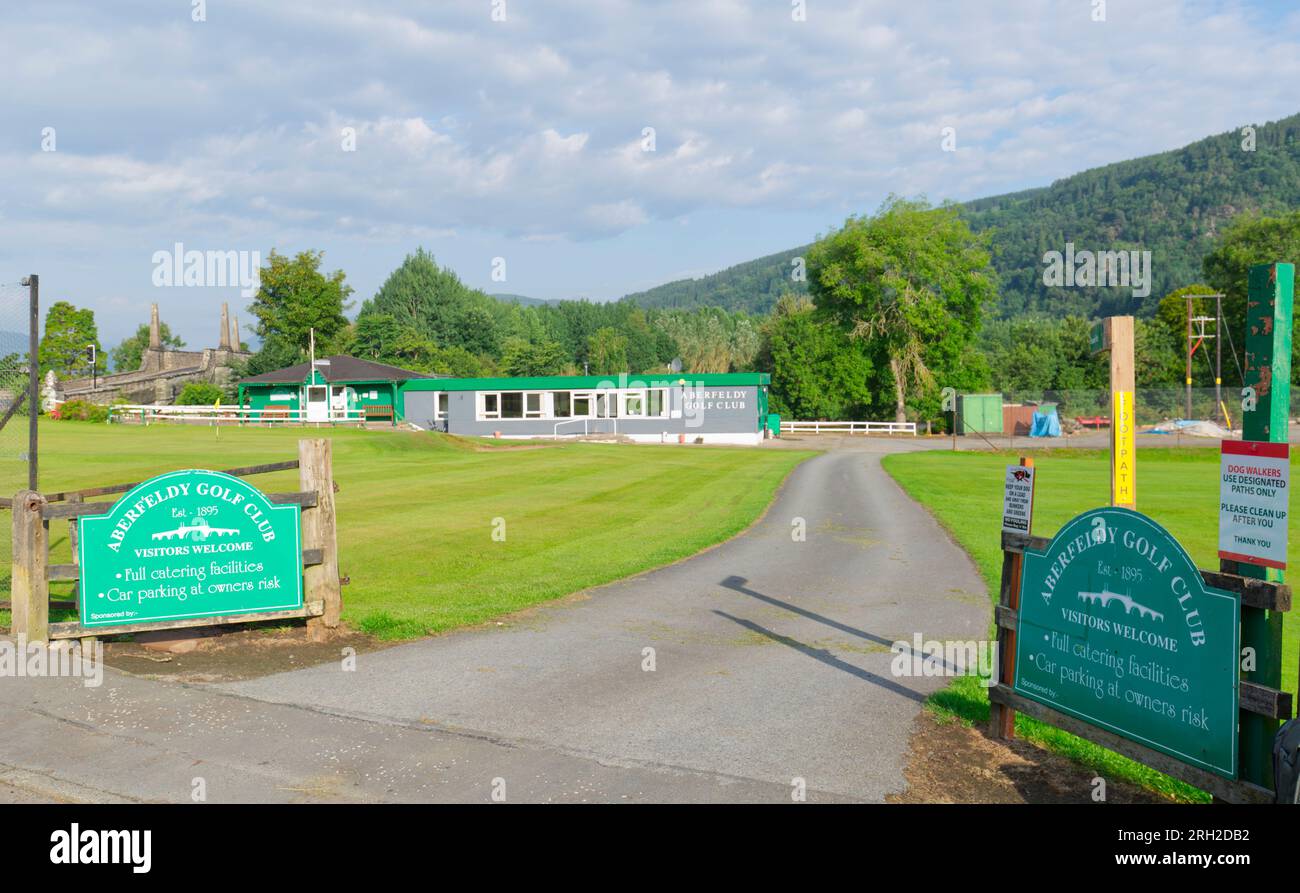 Aberfeldy Golf Club, Perthshire Stockfoto