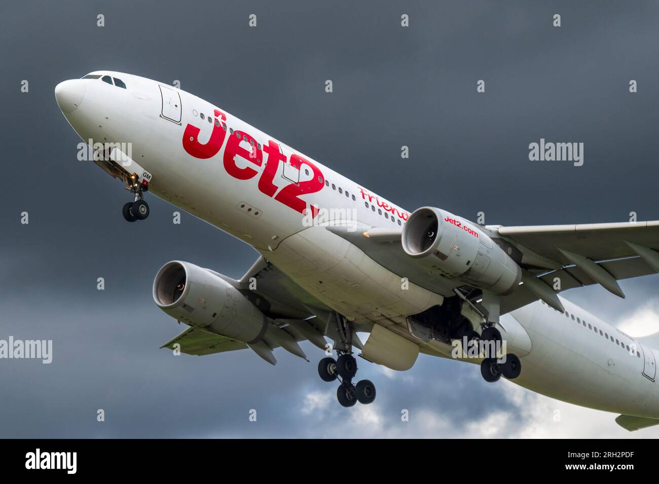 Jet2 Fluggesellschaften Airbus A330. Stockfoto