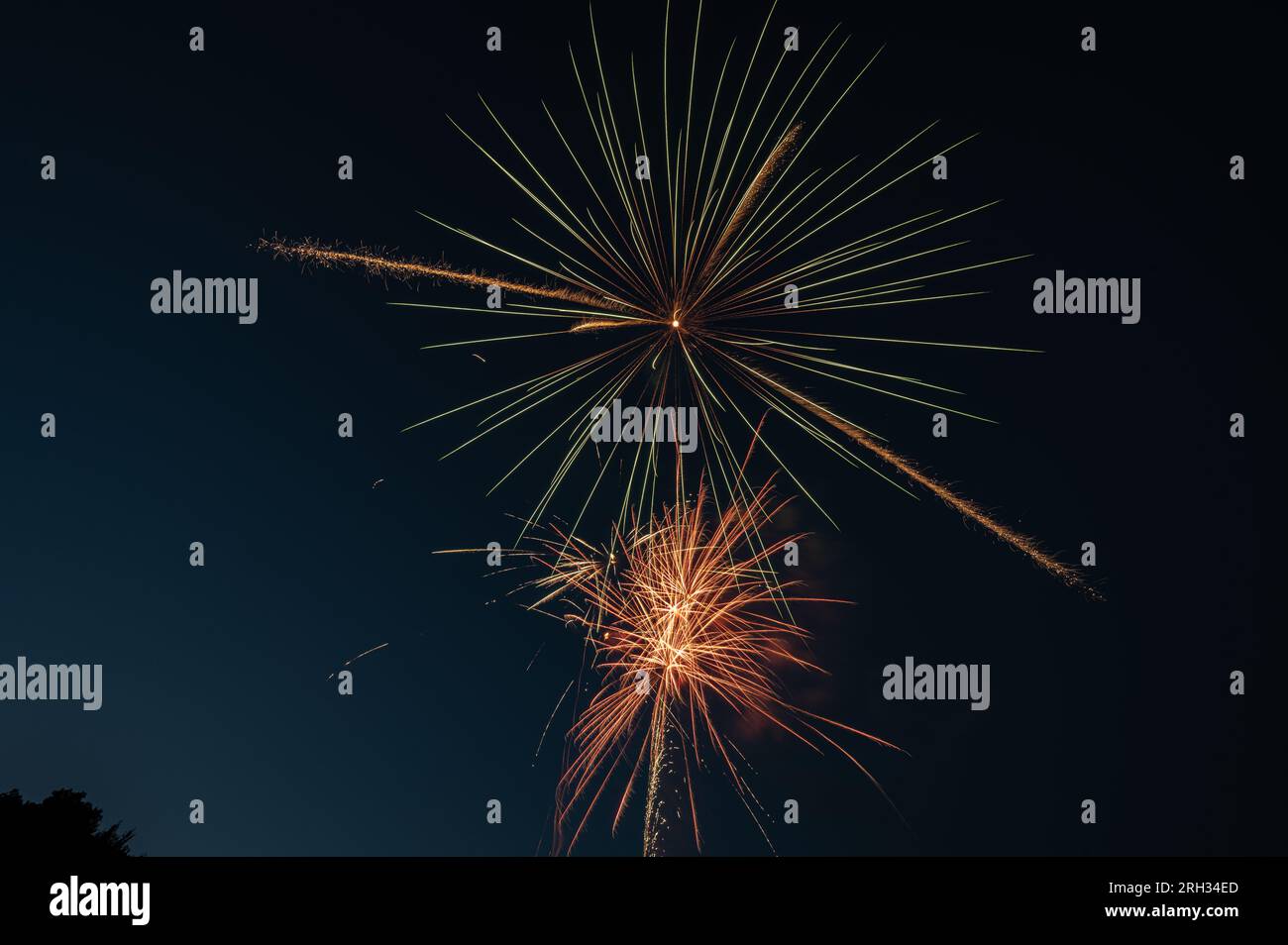 Feuerwerk Am 4. Juli Stockfoto