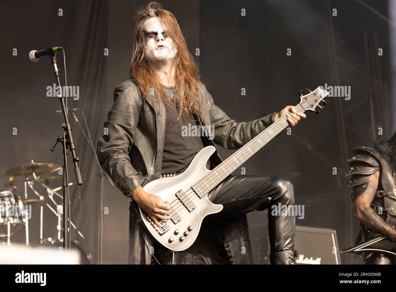 Abbath tritt live beim Bloodstock Open Air Festival 2023 in Catton Park, Derbyshire, Großbritannien, auf. Foto: John Lambeth/Alamy. Stockfoto