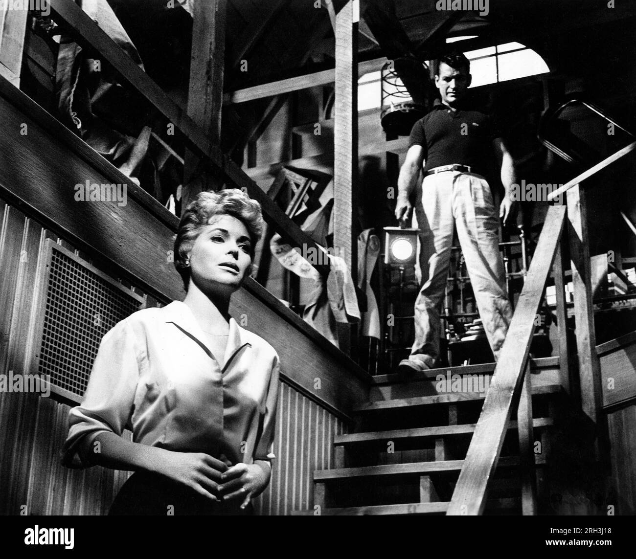 Dorothy McGuire, Richard Egan, Drehort des Films "A Summer Place", Warner Bros., 1959 Stockfoto