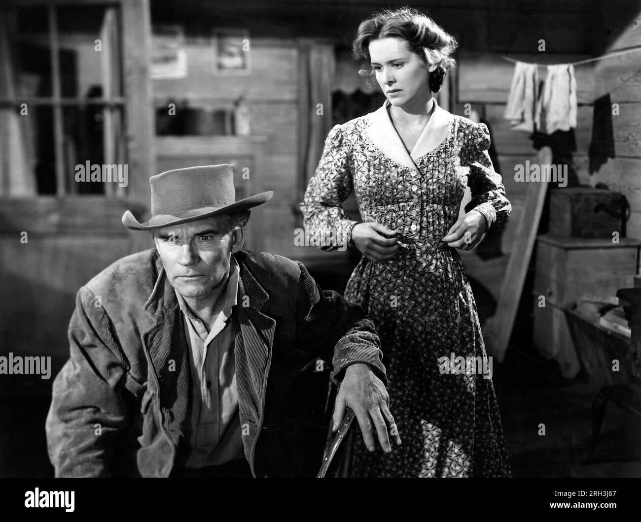 Walter Huston, Mary Howard, Drehort des Films "Swamp Water", 20. Century-Fox, 1941 Stockfoto