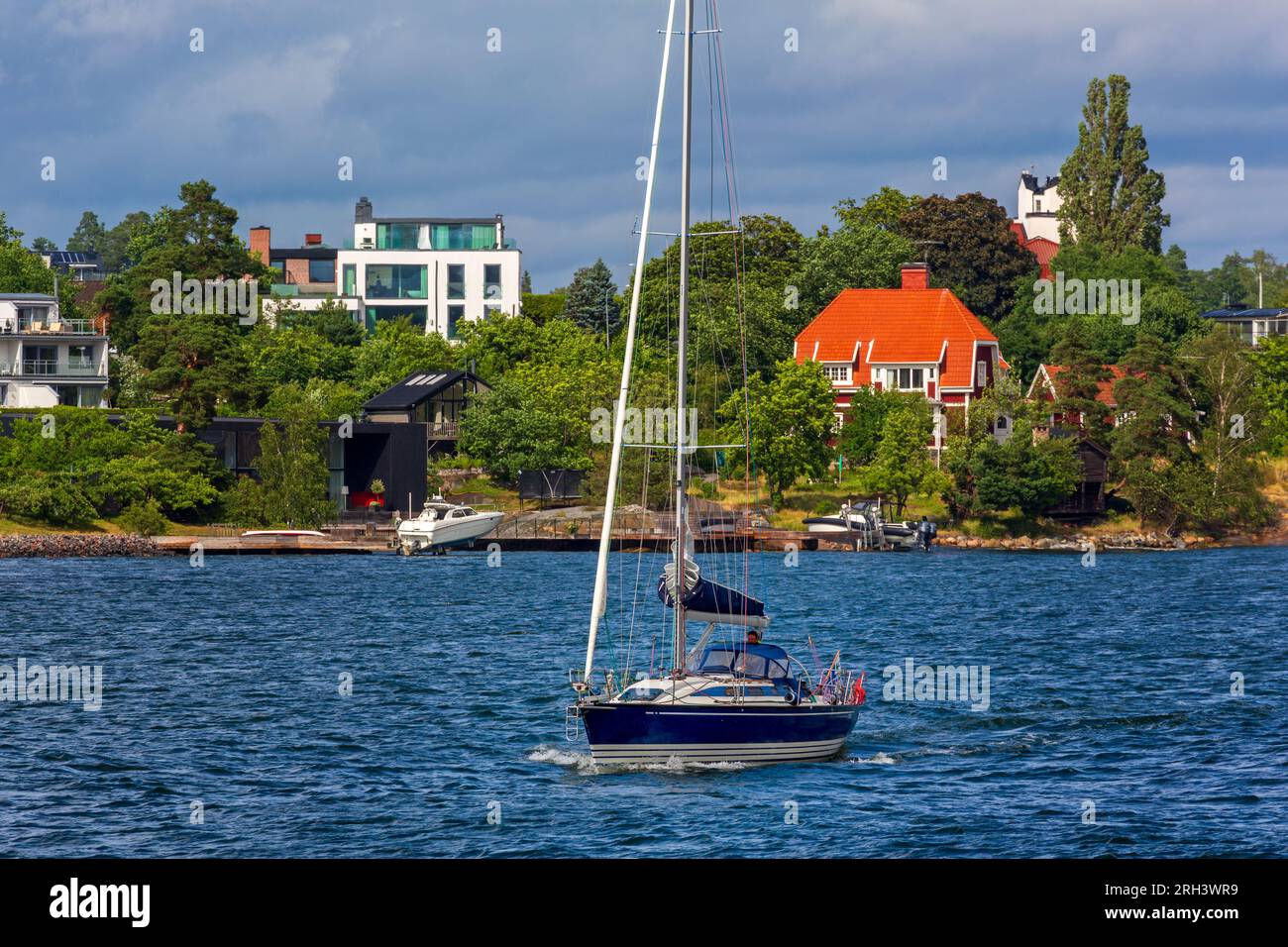 Bezirk Gashaga, Insel Lidingo, Stockholmer Archipel, Schweden, Skandinavien Stockfoto