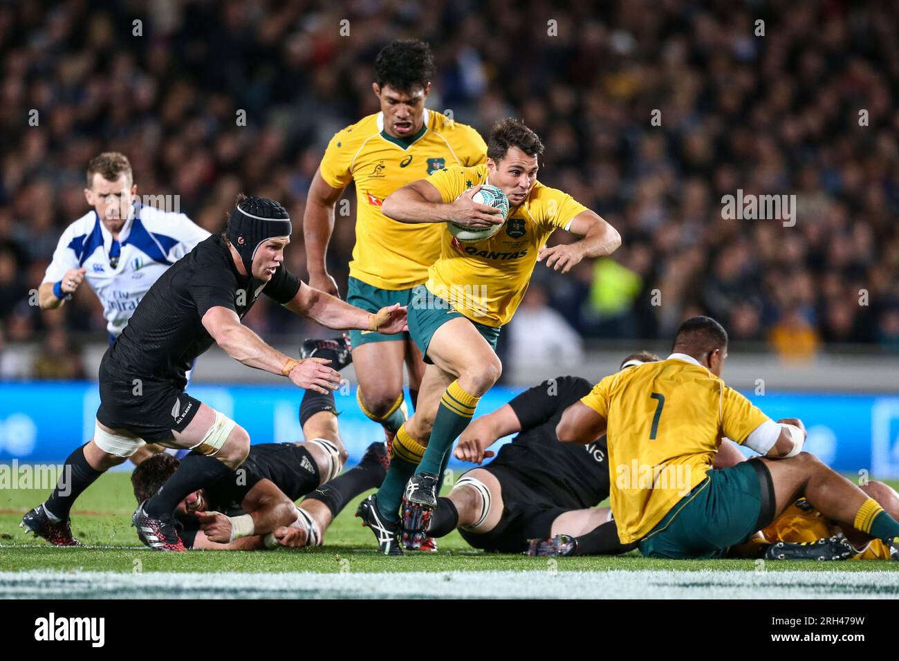 Nick Phipps aus Australien während des Bledisloe Cup Rugby-Spiels zwischen Neuseeland und Australien im Eden Park in Auckland, Neuseeland, Samstag, 22. Oktober 2016. Stockfoto