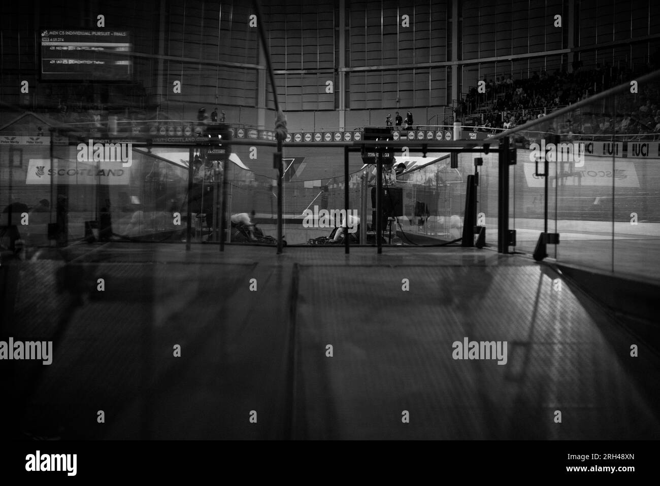 Leichtathletik im Sir Chris Hoy Velodrome während der Radweltmeisterschaft 2023 Stockfoto