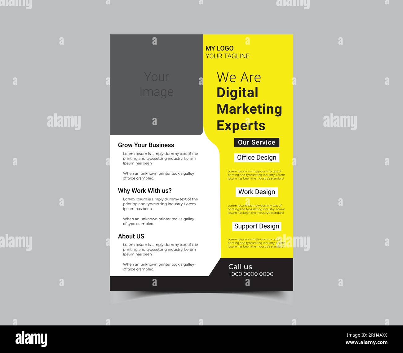 Design der Vorlage für Unternehmensflyer Stock Vektor