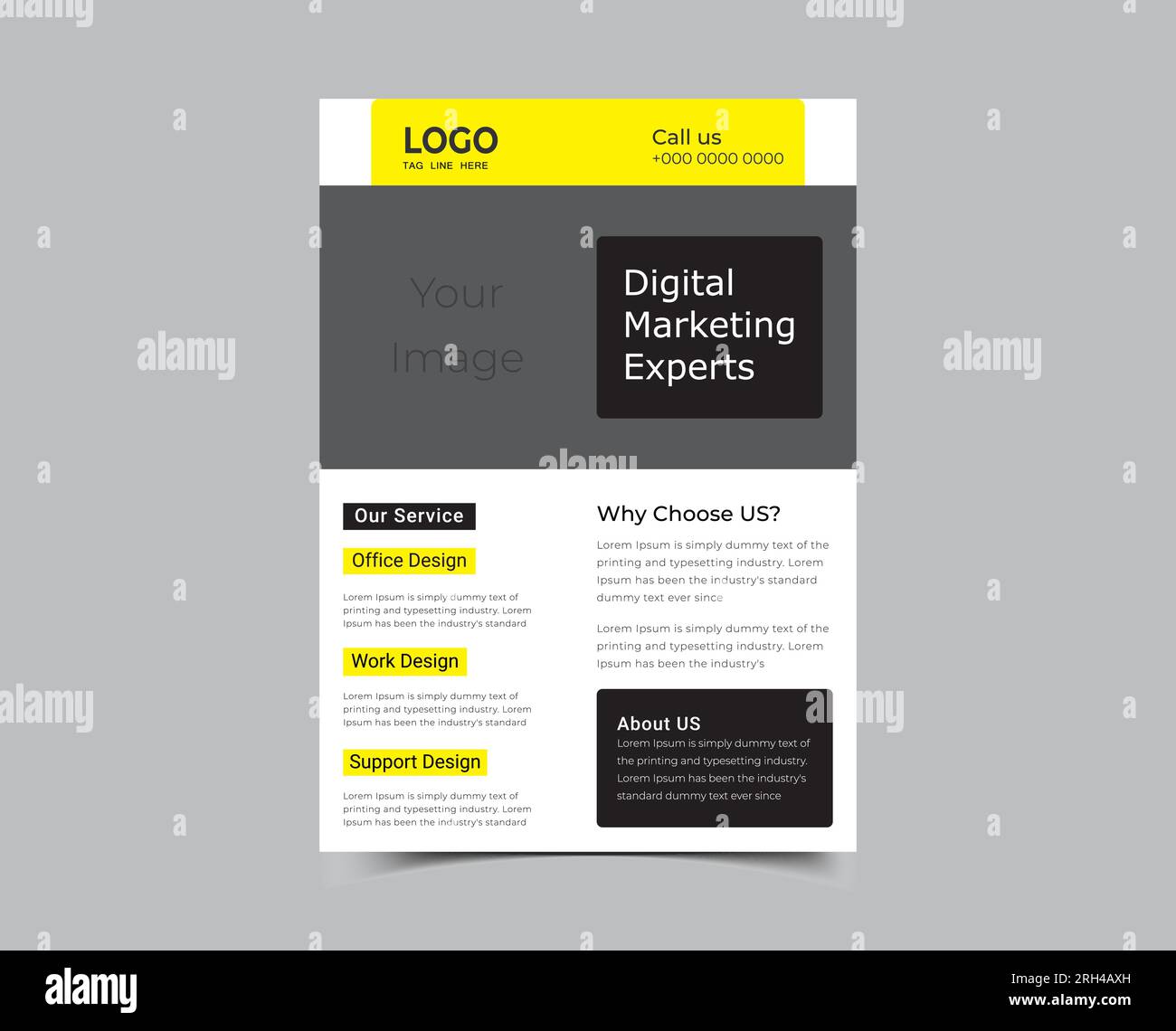 Design der Vorlage für Unternehmensflyer Stock Vektor