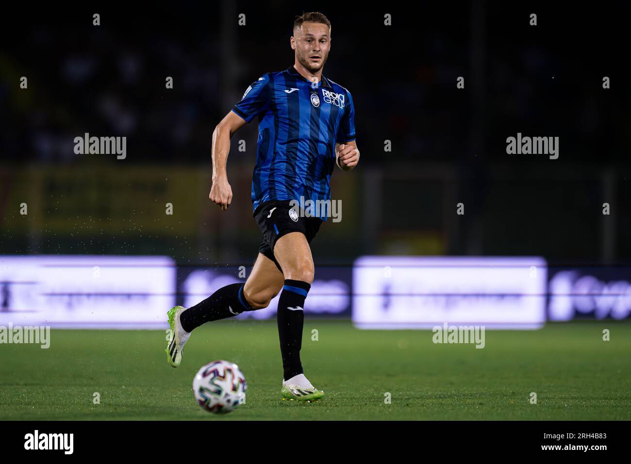 Teun Koopmeiners von Atalanta BC in Aktion während des freundlichen Fußballspiels zwischen Juventus FC und Atalanta BC. Stockfoto