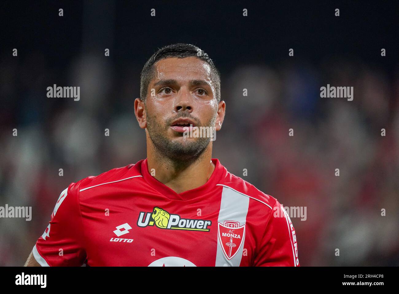 Monza, Italien. 13. Aug. 2023. Gianluca Caprari (#10 AC Monza) während des italienischen Cup, Coppa Italia, 1. Runde Fußballspiel zwischen AC Monza und AC Reggiana 1919 am 13. August 2023 im U-Power Stadium in Monza, Italien - Photo Morgese Credit: Alessio Morgese/E-Mage/Alamy Live News Stockfoto