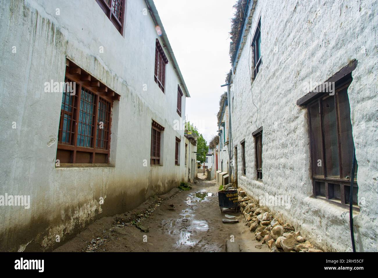 Lo Manthang, Nepal - 23. Juli 2023 : in und um die von Mauern umgebene Stadt Lo Manthang, Oberer Mustang in Nepal Stockfoto