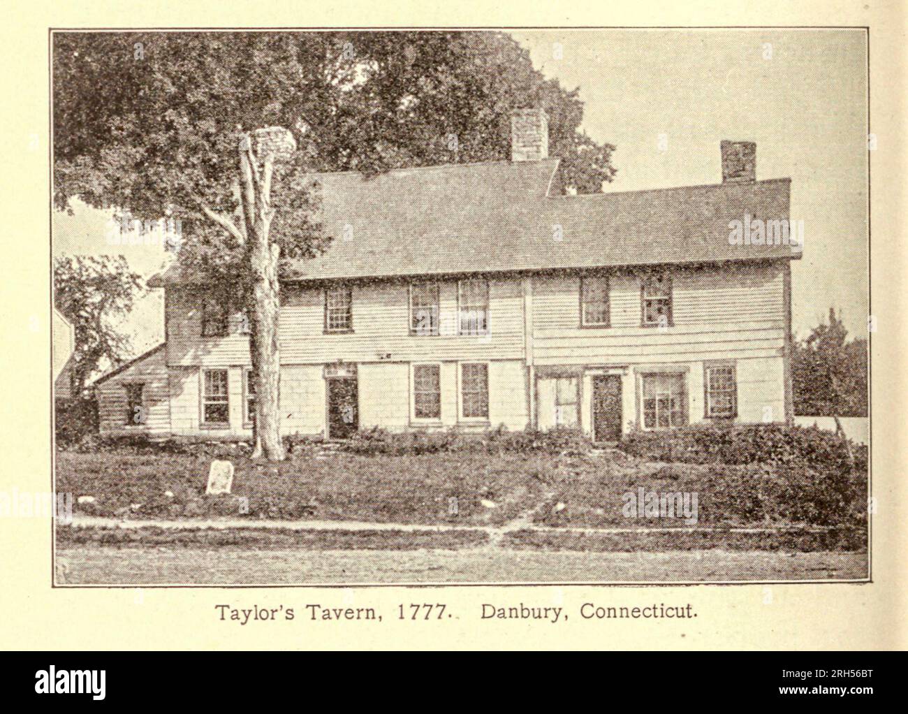 Taylor's Tavern, 1777, Danbury, Connecticut Conn. Aus dem Buch " Stage-Coach and Tavern Days " von Earle, Alice Morse, 1851-1911 The Macmillan Company 1901 Stockfoto