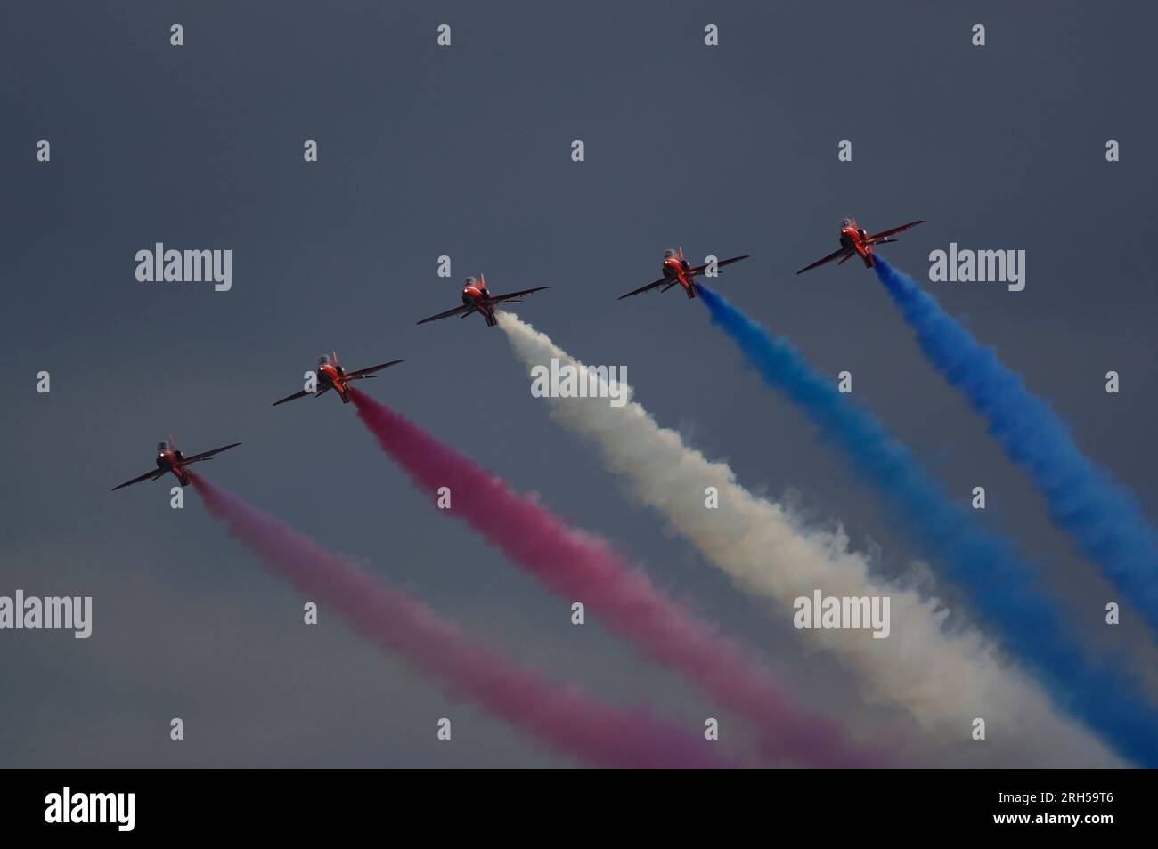 RAF, Red Arrows IWM Duxford, Stockfoto