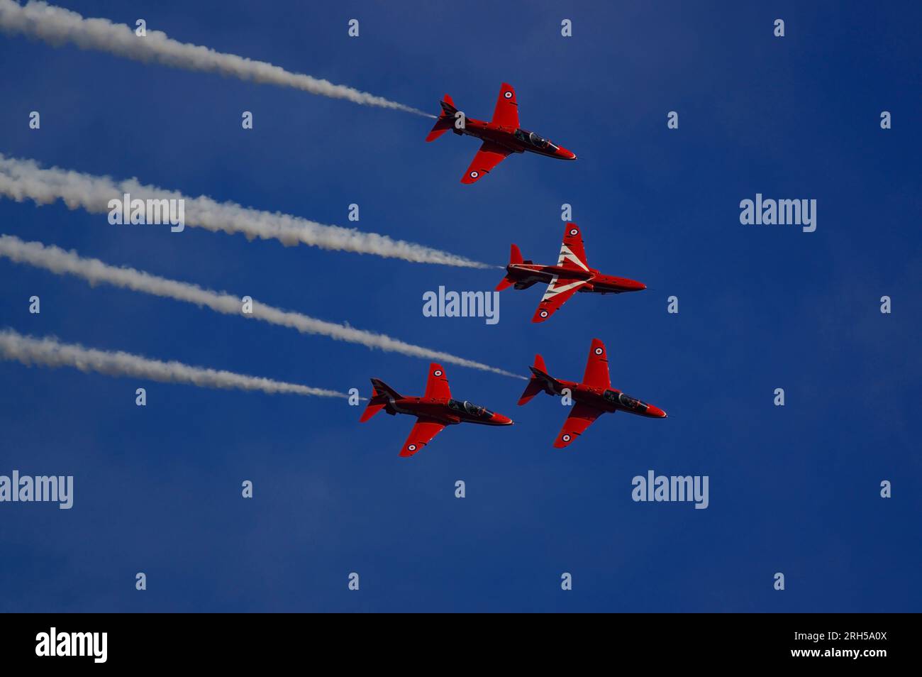 RAF, Red Arrows IWM Duxford, Stockfoto