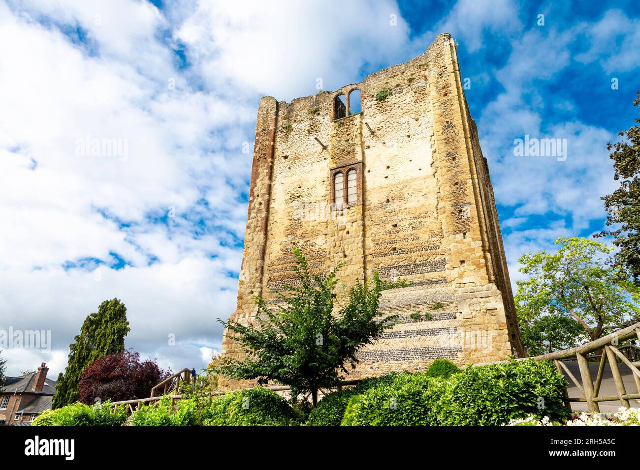 Außenansicht von Guildford Castle, Guildford, Surrey, England Stockfoto