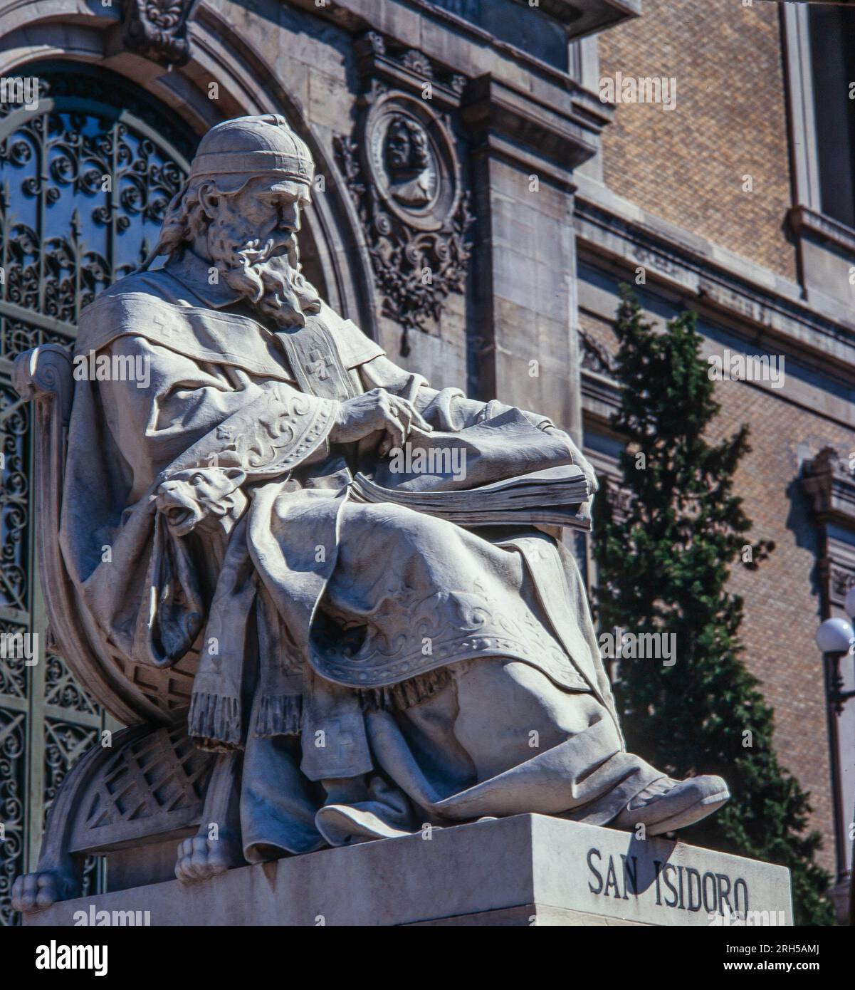 José Alcoverro / San Isidoro, 1892, para la Biblioteca Nacional de España, Madrid. Stockfoto
