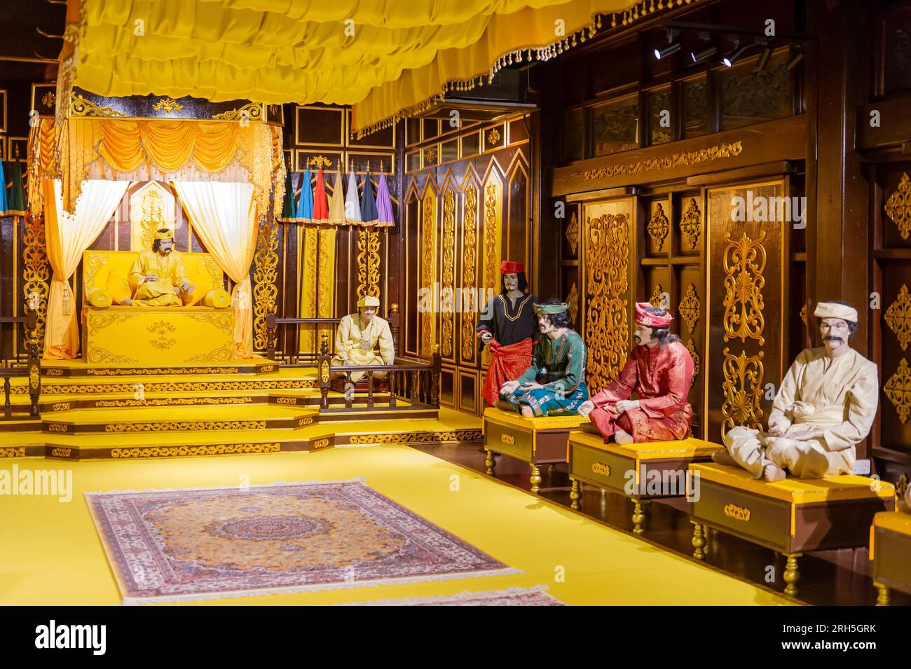 Die Sultans Audience Hall im Melaka Sultanate Palace Museum, Malakka, Malaysia Stockfoto