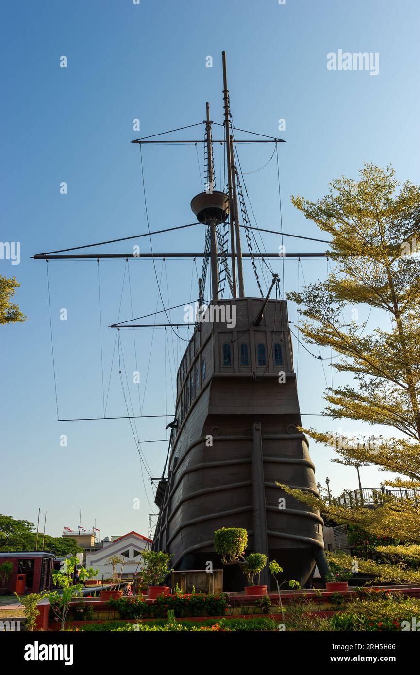 Das Flor de La Mar in Muzium Samudera, Malakka, Malaysia Stockfoto