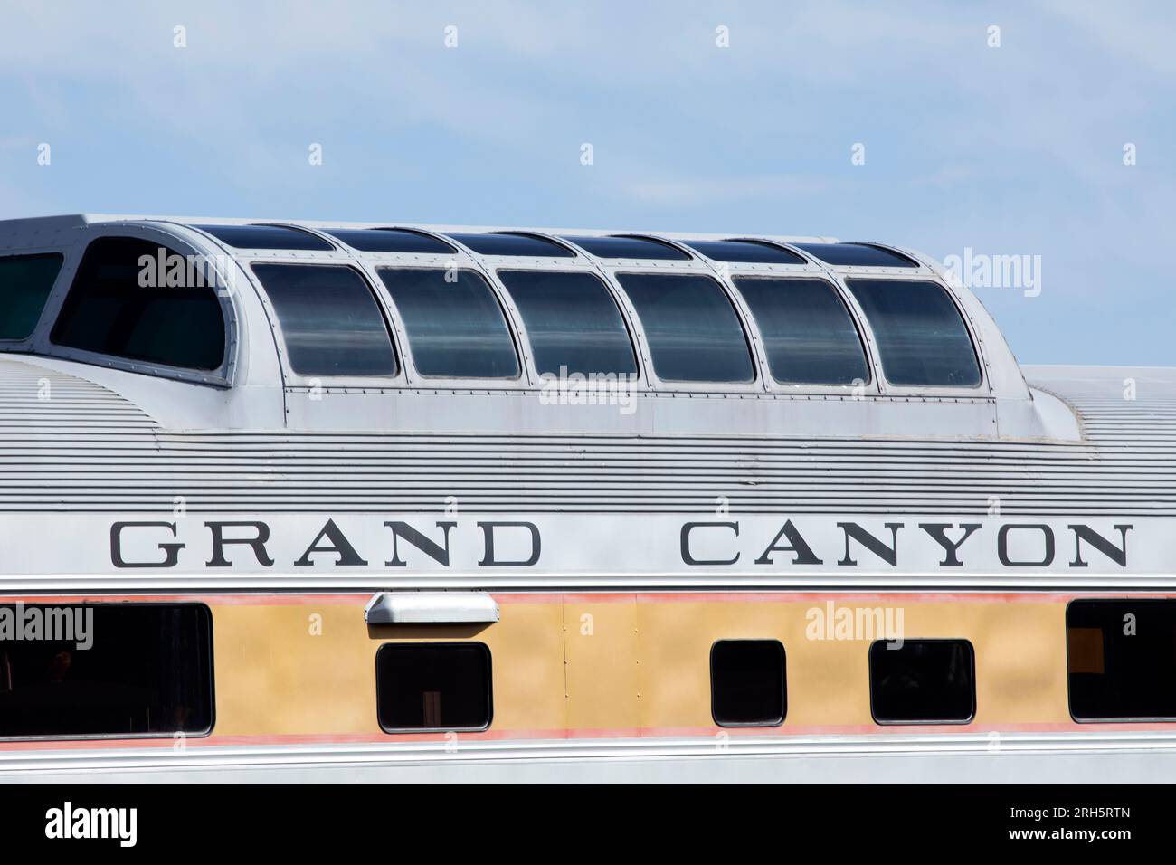 Grand Canyon Observation Dome Car Detailfoto Stockfoto