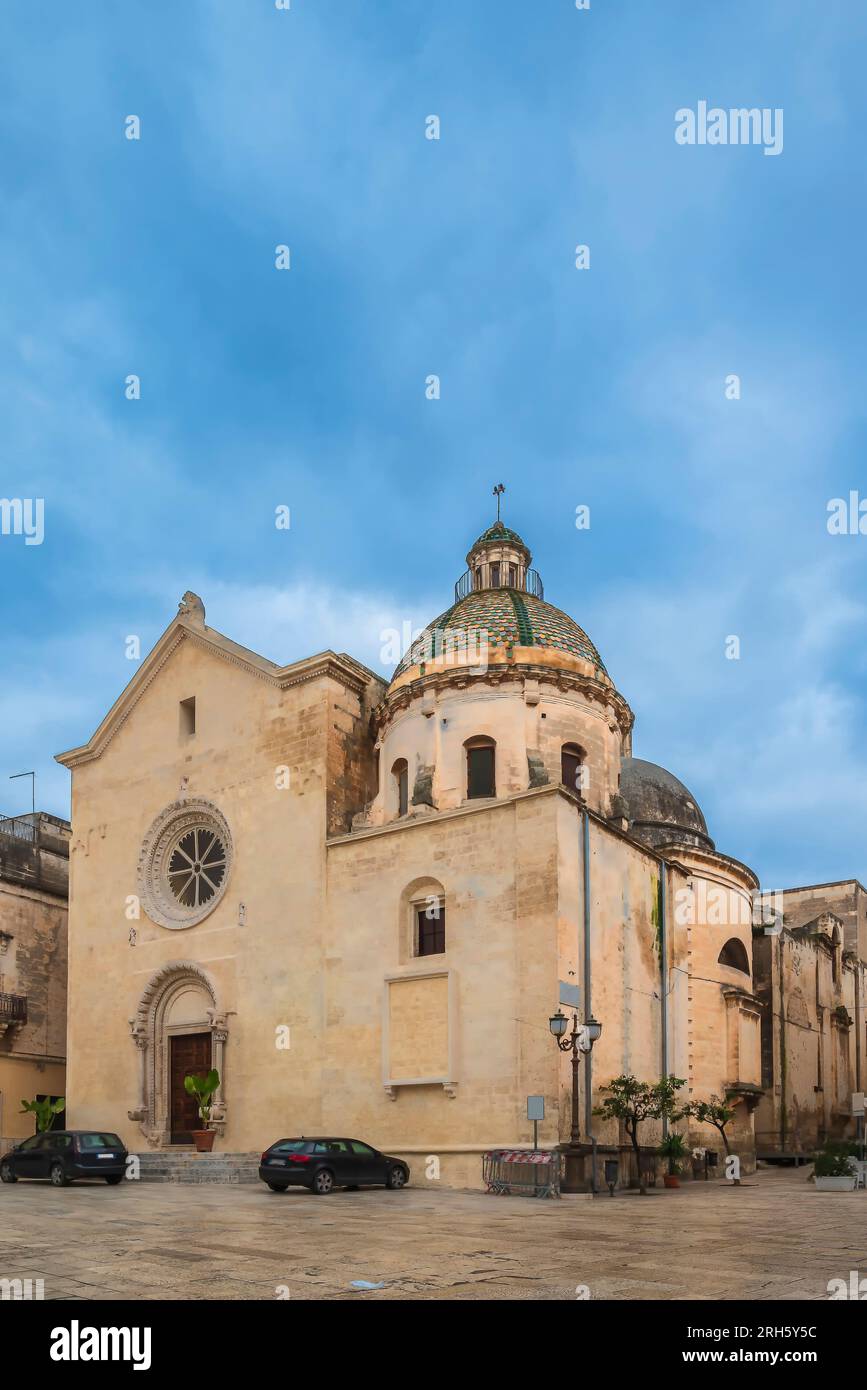 Collegiata Maria SS. Annunziata, Mutterkirche in Grottaglie Italien, wurde 1372 erbaut Stockfoto