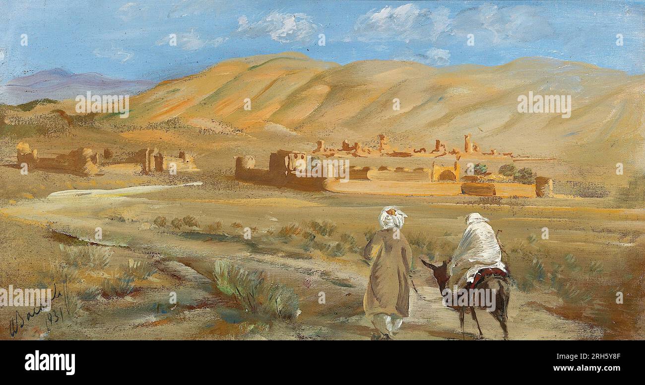 Alexander Jakovlev - in der Wüste Afghanistans - 1931 Stockfoto